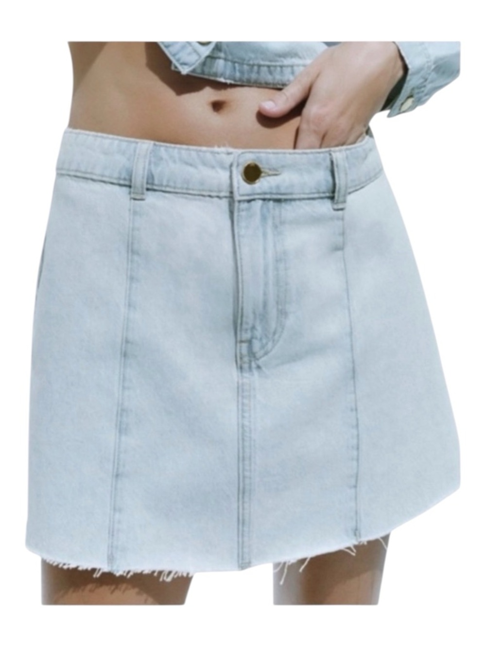 ZARA Z1975 Denim Mini Skirt, Size S.